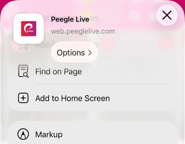 Add to Home Screen confirmation